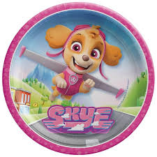 Paw Patrol Skye Birthday 9" Paper Plates - 8ct.