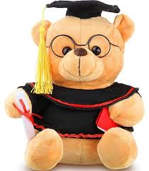 9" Brown Graduation Bear Plush
