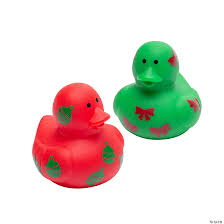 Mini Christmas Rubber Ducks