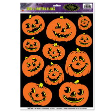Jack-O-Lantern Window Clings