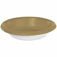 Gold 20oz. Paper Bowls - 20ct.