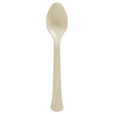 Vanilla Creme Plastic Spoons 20ct.