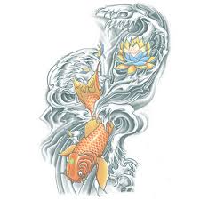 Koi Fish Extra Large Tattoo FX