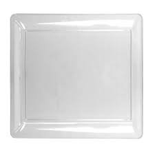16" Clear Square Tray