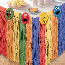 Sesame Street Paper Tableskirt - 10ft. x 29"