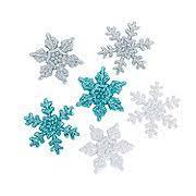 Winter Glitter Snowflake Shapes