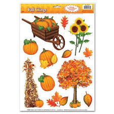 Fall Window Clings - 12pcs.