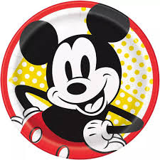 Classic Mickey Mouse 9" Paper Plates - 8ct.