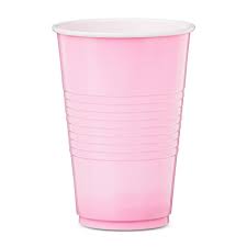 Light Pink 16oz. Plastic Cups - 50ct.
