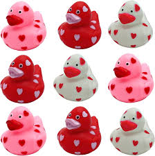 Mini Valentine's Day Heart Ducks