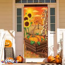 Fall Pumpkin Door Cover