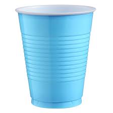 Powder Blue 16oz. Plastic Cups - 50ct.