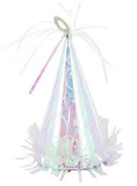 Iridescent Party Hat Balloon Weight