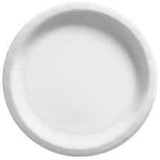 Frosty White 10" Paper Plates 20ct.