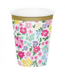 Floral Tea Party 9 oz Cups