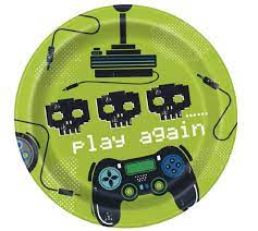 Gamer Birthday Cake Plates