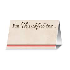 I'm Thankful For... Place Cards