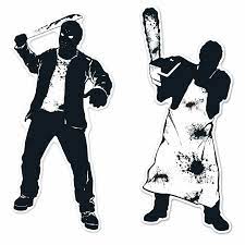 Psycho Killer Silhouettes Cutouts