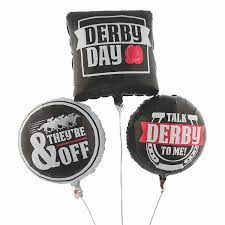 Derby Day 3pc mylar balloon set