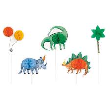 Party Dinosaur Cake Toppers - 5pcs.