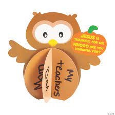 Who Are You Thankful For Owl Craft Kit
