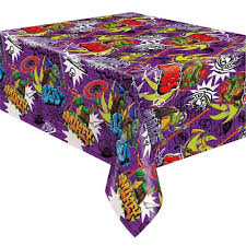 TMNT Plastic Rectangle Table Cover