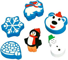 Winter Fun Erasers