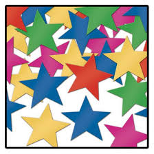 Multi-color Confetti Stars - 1oz