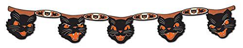 Vintage Halloween Jointed Cat Streamer
