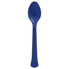 True Navy Blue Plastic Spoons - 20ct.