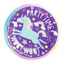 Unicorn Party Cake Plates
