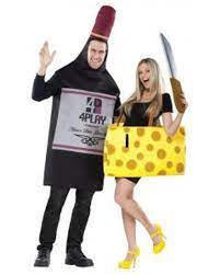 Adult Wine And Cheese Couples Costume
