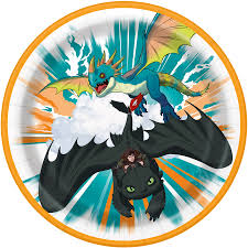 How to Train your Dragon - 8 count plate