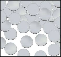 Silver Confetti Dots - 1oz