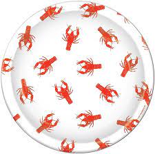 Crawfish 9" Paper Plates