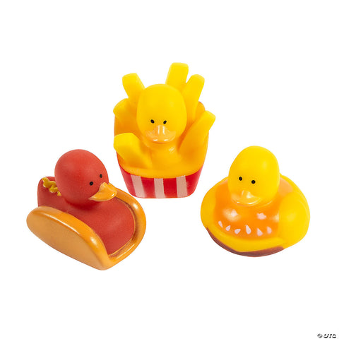 Fast Food Rubber Ducks 12pcs