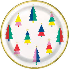 Vibrant Christmas Dinner Plates