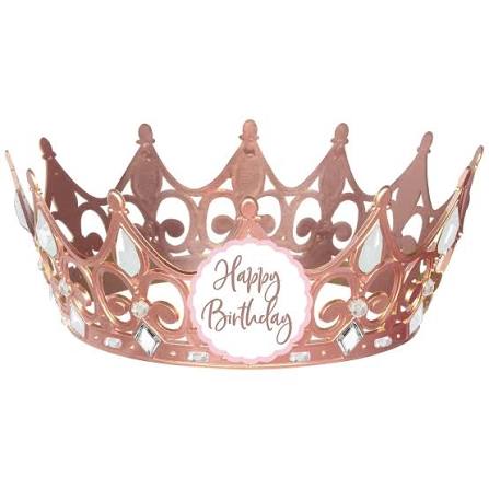 Blush Rose Gold Birthday Crown