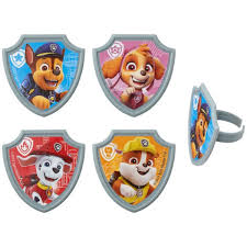 Paw Patrol Cupcake Rings - 12ct.