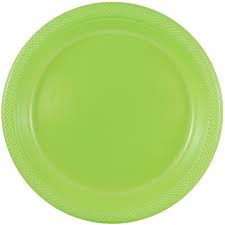 Kiwi Green 10.25" Plastic Plates - 50ct.