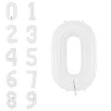 34" Matte Number Balloon w/ Helium