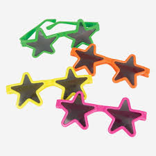 Kids Neon Star Sunglasses