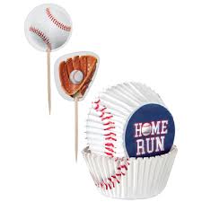 Baseball Cupcake Kit - 48pcs.