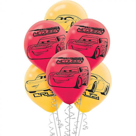Disney Cars 12" Latex Balloons - 6ct.