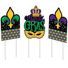 Mardi Gras Yard Signs