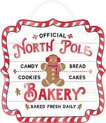 North Pole Bakery Sign