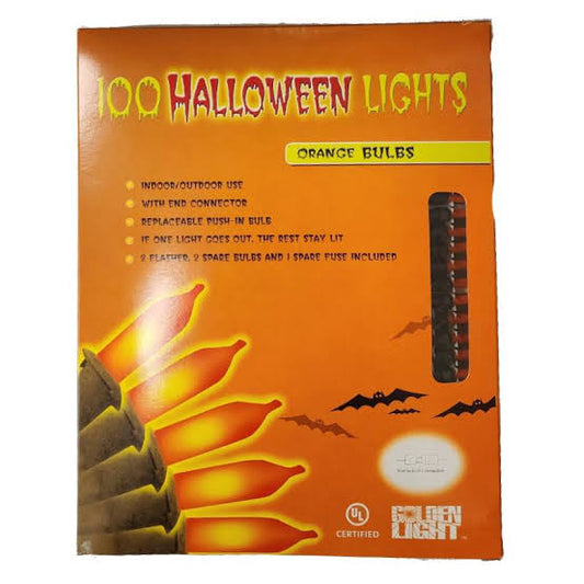 Orange Halloween Light Set 100