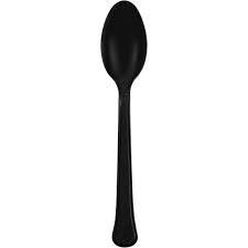 Black Plastic Spoons - 20ct.