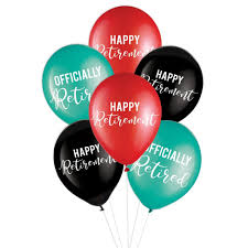 Retirement 12" Latex Balloons - 15ct.