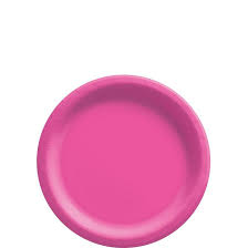 Hot Pink 7" Plastic Plates - 50ct.